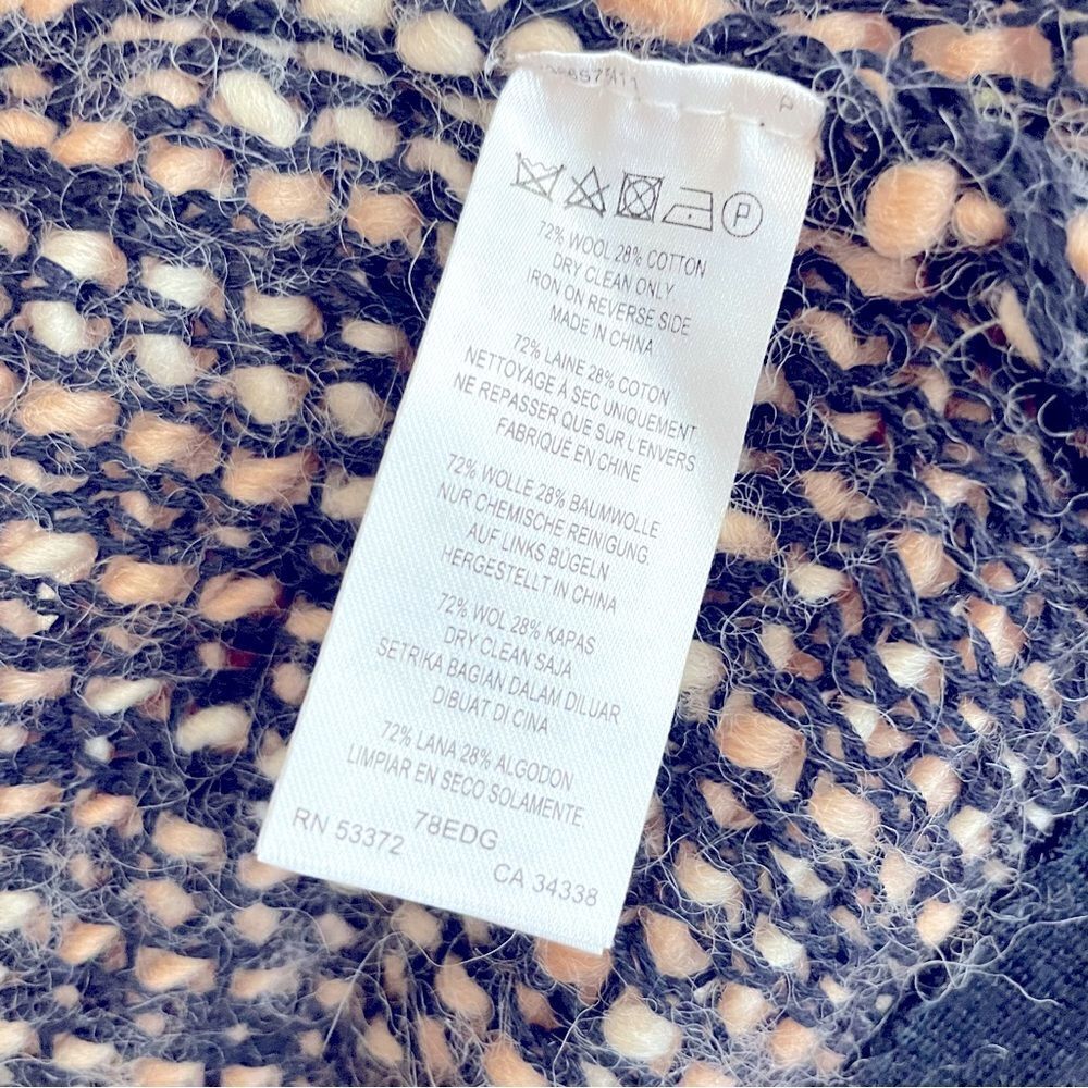 French Connection Oversized Chunky Knit Wool Sweater Coat - Picture 10 of 10